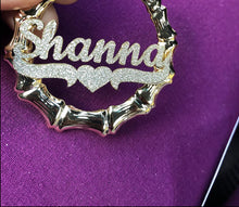 Load image into Gallery viewer, Costume Name earrings (bamboo)