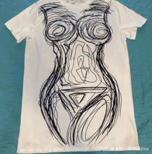 Load image into Gallery viewer, Imagination stencil T shirt Dress
